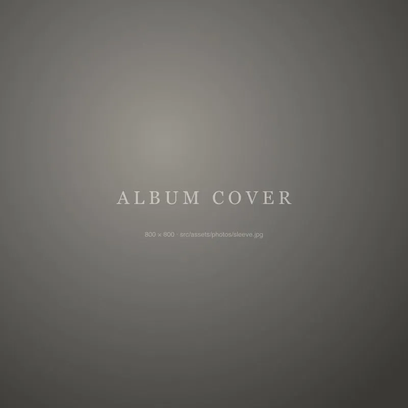 Album cover for our song